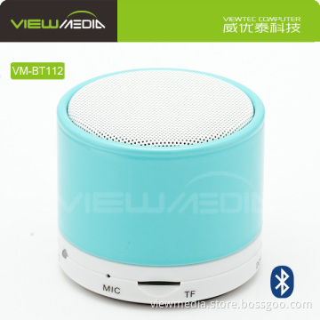 Hot selling VM-BT112 metal round mini Bluetooth speaker with fm radio